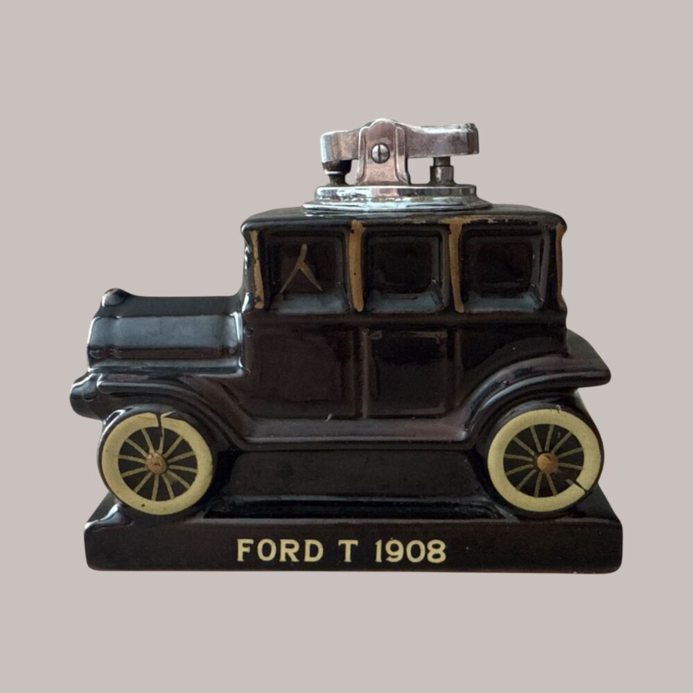 1964 Jamico Ford Model T 1908 Ceramic Figural Table Lighter Japan Vintage Car